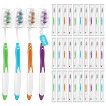 30 Pack Bulk Toothbrushes With Covers, Individually Wrapped Tooth Brush Pack For - $25.99