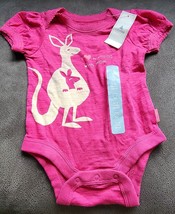 NWT Baby GAP Girl&#39;s Pink Kangaroo Hanging With Mom One Piece 0-3 Months - £19.18 GBP