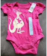 NWT Baby GAP Girl&#39;s Pink Kangaroo Hanging With Mom One Piece 0-3 Months - £18.87 GBP