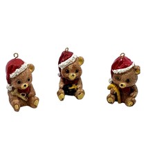 BARELY BEARS 3 Ornaments For Christmas Around the World * House Of Lloyd... - £10.81 GBP