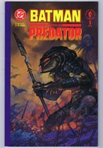 Batman vs Predator #1 ORIGINAL Vintage 1991 DC Comics Dark Horse Predator Cover - £39.56 GBP