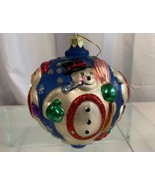 Vintage Christmas Year 2000 Glass Tree Ornament 5 Inch Tall - £19.54 GBP