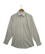 VTG Yves Saint Laurent YSL Shirt Mens 15 32-33 Striped Button Up Dress C... - $54.14 CAD