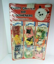 Vtg NOS Furry Critters Air Freshener Full Store Display Flickering Eyes 1970&#39;s - £85.54 GBP