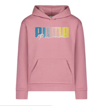 Puma Fleece Hoodie Youth Girls L 12-14 Pale Grape Ombre Logo NEW - £17.10 GBP