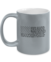 Religious Mugs USA Flag Bible Verse Silver-M-Mug  - £15.11 GBP