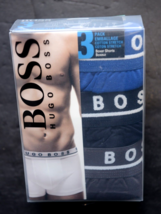 HUGO BOSS Hombre 3-Pack Multicolor Algodón Elástico Interior Maletero Bó... - $24.73