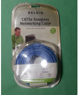 BELKIN Snagless 50 Foot A3L791-50-BLU-S Gigabit Cat 5E Networking Cable ... - $38.75