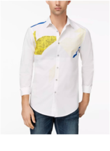 $65 International Concepts Men&#39;s Printed Shirt, Created for Macy&#39;s, Size... - $24.74