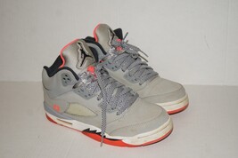 Nike Air Jordan 5 Retro GG “Hot Lava” Wolf Grey 440892-018 Youth 6.5Y w/... - $910.78 MXN