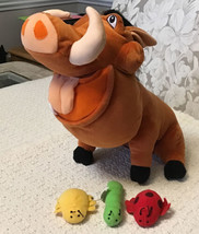 Hasbro The Lion King FEED ME PUMBAA Interactive Plush - Complete with All 3 Bugs - £18.68 GBP