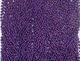 12 Purple Mardi Gras Beads Necklaces Party Favors 1 Dozen lot - £3.91 GBP