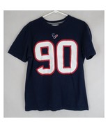 Nike Regular Fit Men&#39;s NFL Houston Texans Jadeveon Clowney #90 T-Shirt S... - $205.05 MXN