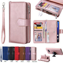 Samsung Note 20 S9 S10+ S20 ultra Wallet Leather Flip Magnetic BACK Case cover - £58.63 GBP