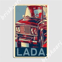 Lada 2103 VAZ Russia retro metal wall poster decor Tin Sign man cave garage - £22.44 GBP+
