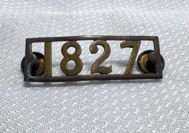 Vtg Cable Car Conductor Military  Number Employee Soldier Uniform Hat Pin 1827 - £23.91 GBP