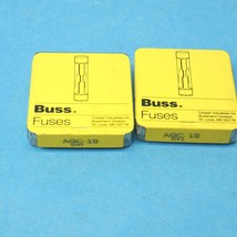 Bussmann AGC-10 Fast-Acting Glass Fuse 3AG 1/4” x 1-1/4” 10 Amp 250 VAC Qty 7 - £6.45 GBP