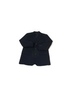 CLAIBORNE Navy BLUE  Gray Striped Jacket Blazer Size 16 R Lined Jacket ONLY - £12.60 GBP