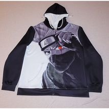 Naruto Kakashi Hatake Graphic Hoodie Sweatshirt Size 2XL NEW - $42.74