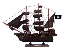 Wooden Captain Hook&#39;s Jolly Roger from Peter Pan Black Sails Pirate Ship Mode... - £57.32 GBP