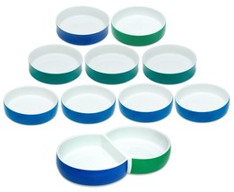 BLOCK BLUE GREEN CHROMATICS DISHES BOWLS GARISH DISH GERMANY - $184.53 MXN+