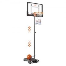 Basketball Hoop, 5-7 ft Adjustable Height Portable Backboard System, 32 inch... - £79.26 GBP