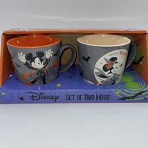 Disney Mickey Minnie Mouse Hallow Coffee Tea Mug Set Vampire Witch NIB - £19.78 GBP
