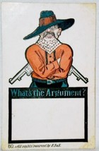What&#39;s The Argument? E.B. &amp; E. Co., Comic Postcard - $2.96