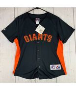 San Francisco Giants MLB Majestic Large Black Jersey New Women - $111.67 CAD