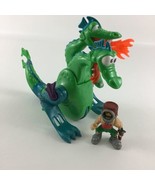 Fisher Price Great Adventures Two Headed Sea Serpent w Figure Lot Vintag... - £25.20 GBP