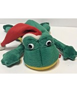 Vintage Collectors Choice Bean Bag Friends Christmas Frog Small Green Ye... - £8.36 GBP