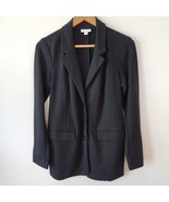 J. Jill Ponte Black Soft 3 Button Shawl Blazer Knit Stretch Womens Size XS - $43.76 CAD
