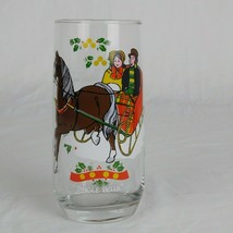Pepsi Cola Christmas Collection Glass Jingle Bells 1983 Horse Sleigh Snow 6&quot; - £12.33 GBP