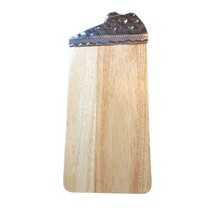 GANZ Wood Cutting Board Mouse on Top of Silver Cheese Wedge Party Server 12.25&quot; - £7.53 GBP