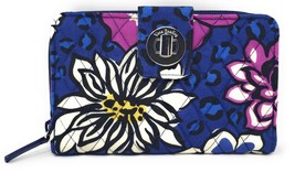 Vera Bradley Turn-lock Wallet in African Violet with Violet Interior - £31.86 GBP