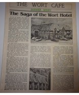 Vintage The Wort Cafe Dinner Menu Jackson Hole Nebraska 1987 - €4,26 EUR