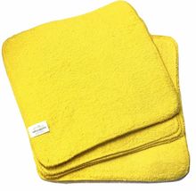 12PCS Wash Cloth Soft Towel Cotton Microfibre Face Cleaning Cloth 12x12 Yellow - £23.88 GBP