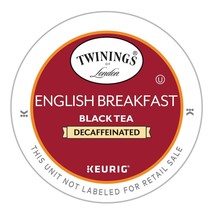 Twinings DECAF English Breakfast Tea 24 to 144 Count Keurig Kcups Pick A... - £21.03 GBP+