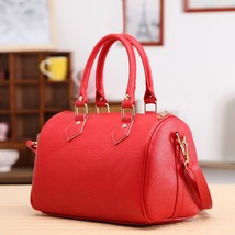 Andbags ladies handle bag leather totes black red beige pu leather shoulder bag fashion thumb200