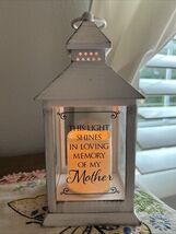 LANTERN-IN LOVING MEMORY OF MY MOTHER W/LED CANDLE  (11&quot; X 4&quot; X 4&quot;) - €12,88 EUR
