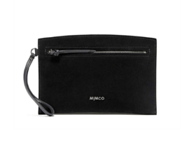 Studio Pouch Black Internal 3x card slot MIMCO signature lining carry-all pouch - £77.56 GBP