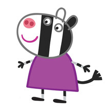 Peppa Pig Zoe Zebra Cardboard Cutout - £35.45 GBP