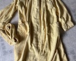 Vintage Men&#39;s Yellow Towncraft Robe Penneys Size Large 44-46 - $65.09