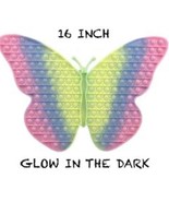 16&quot; GLOW IN THE DARK BUTTERFLY BUBBLE POPPER SILICONE STRESS RELIEVER TO... - $23.27 CAD