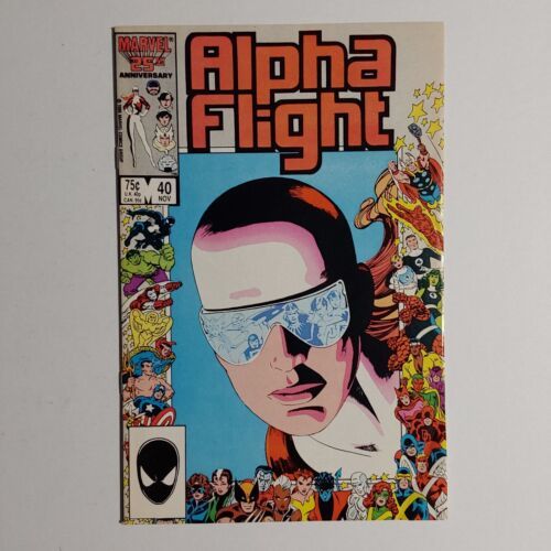 Alpha Flight 40 FN- 1986 Marvel Comics 25th Anniversary Border Direct Ed... - $3.95