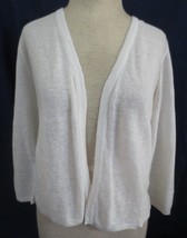 Nwt Cynthia Rowley Sz S White Soft Summer Linen Open Cardigan - £23.59 GBP