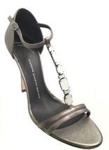NEW GIUSEPPE ZANOTTI Crystal Embellished T-Strap Sandals (Size 40) - £195.42 GBP