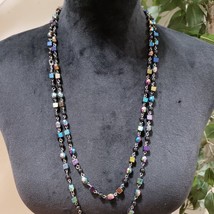 Premier Designs Women Double Strand Multi Abby Aurora Borealis Beaded Necklace - £22.22 GBP