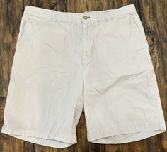 J. McLaughlin Shorts Mens Size 36 Khaki Linen Golf Tennis Pickleball Summer - $9.89