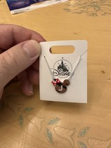 Disney Parks Minnie Mouse Icon Initial Letter J Silver Color Necklace Child Size image 3